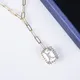 moissanite silver necklace at Wholesale Prices | Messi Jewelry 3