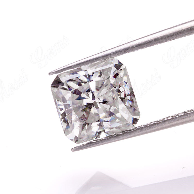 Messi Jewelry - Messi jewelry DEF white VVS radiant cut moissanite diamond for jewelry Wuzhou factory wholesale price loose moissanite Radiant 9
