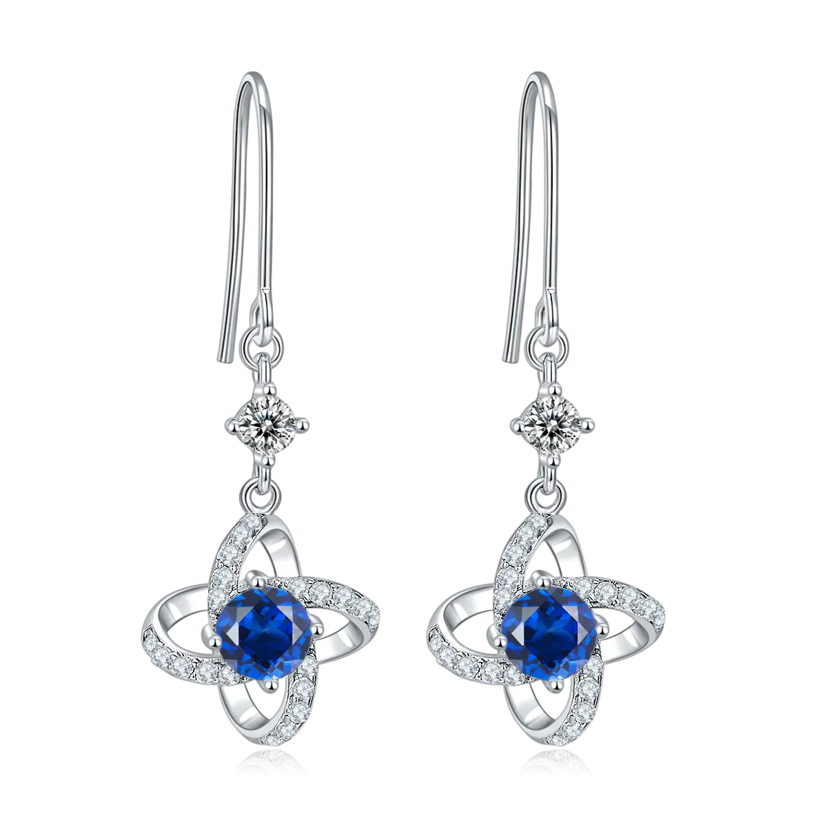 factory Direct moissanite sterling silver stud earrings series | Messi Jewelry 4