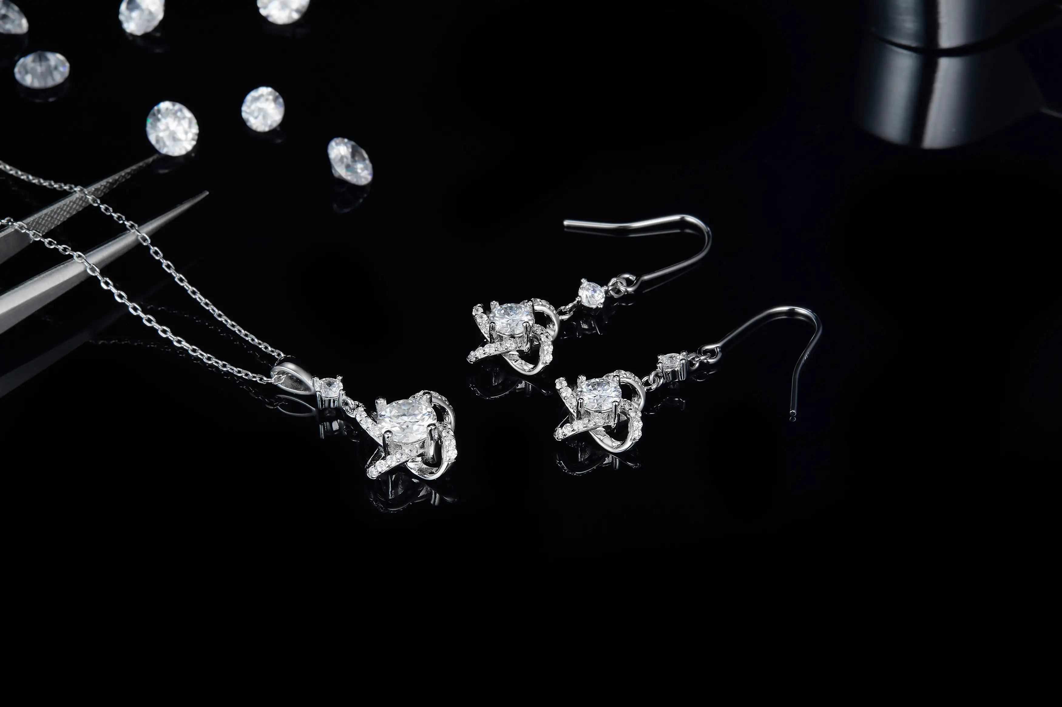 Messi Jewelry | Hot Sale moissanite sterling silver stud earrings manufacturers 5