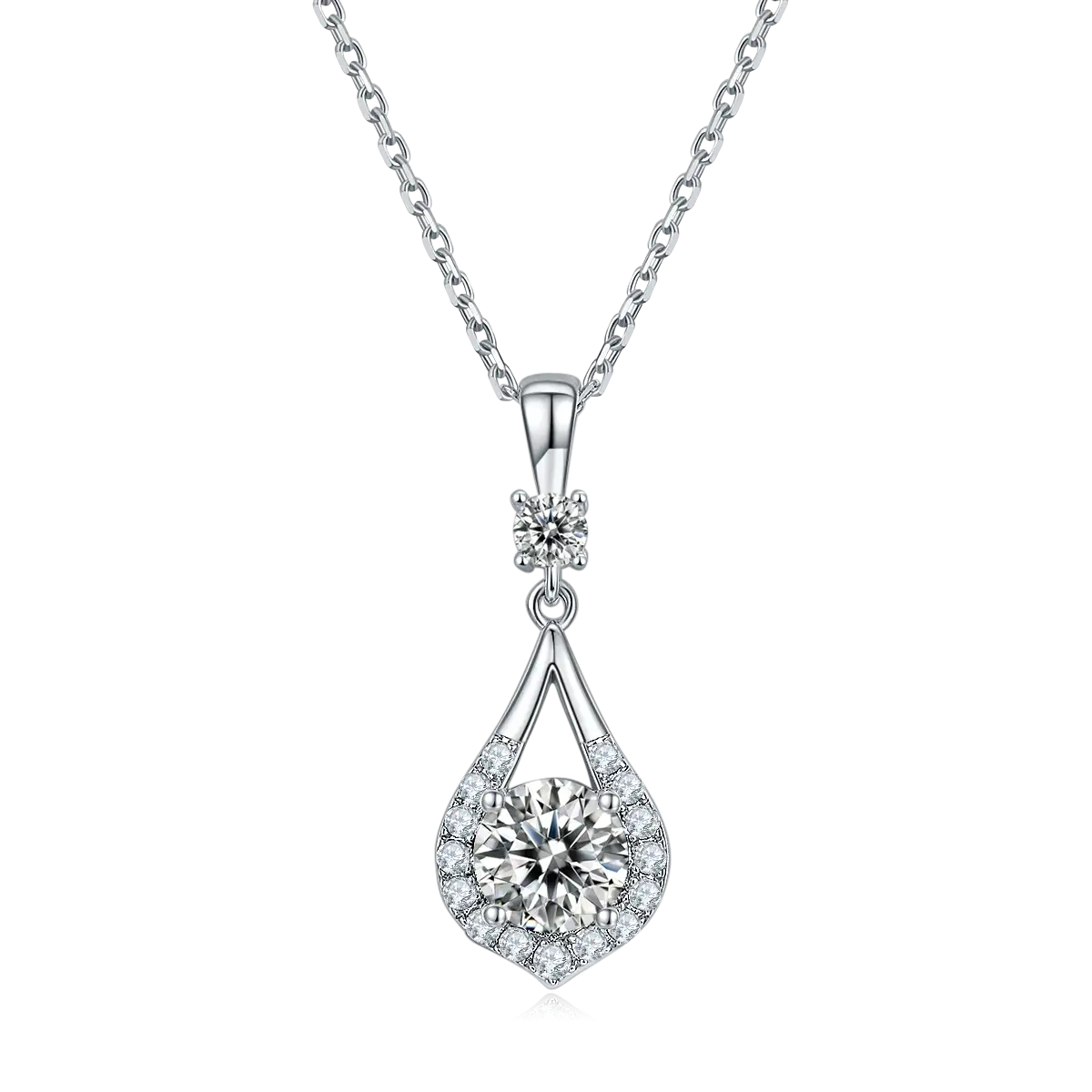 Gioielli Messi - Gioielli Messi JS030 Prezzo a buon mercato Moissnaite Ruby Sapphire Custom 925 Necklace Silver Necklace 1