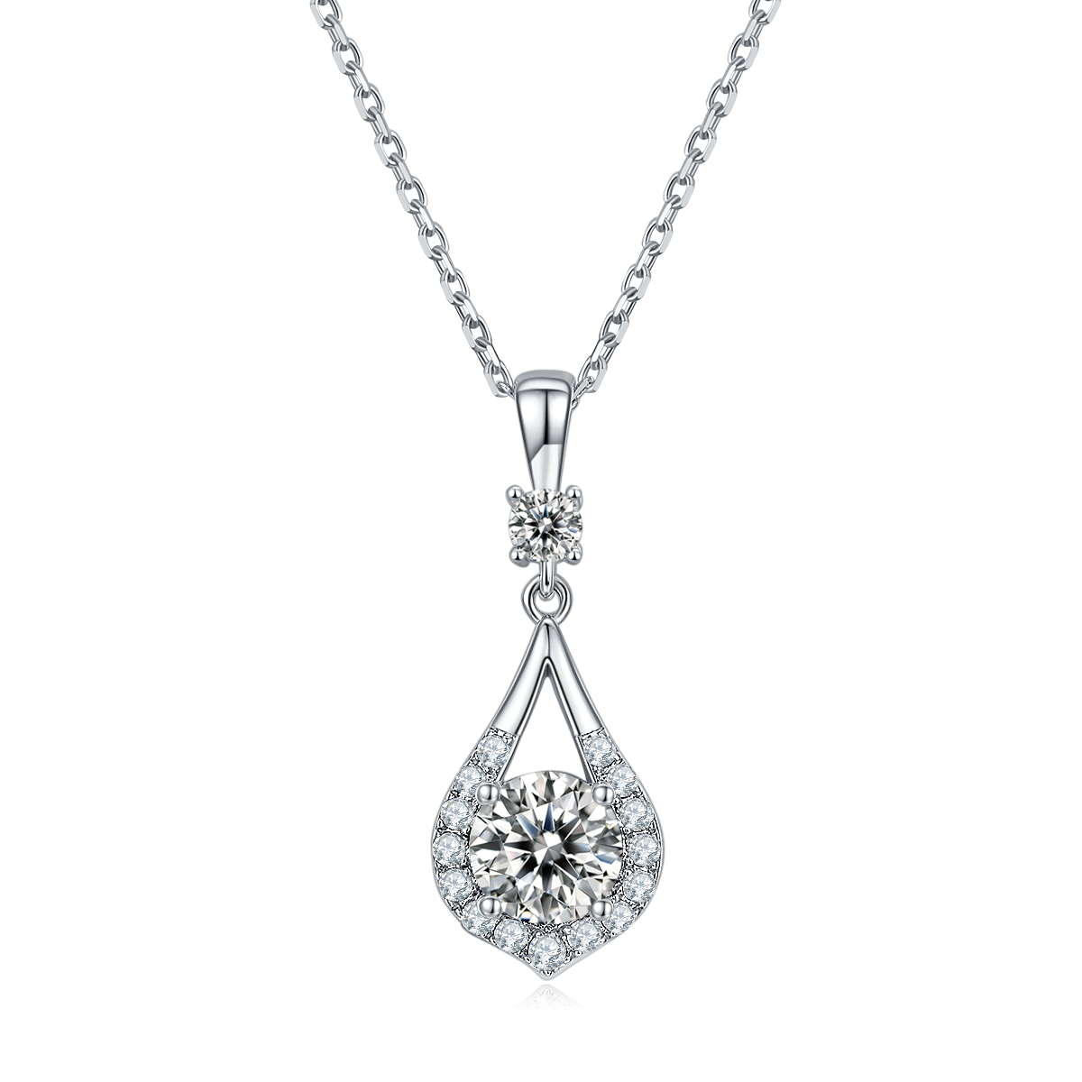 Hot Selling moissanite silver necklace quality assurance | Messi Jewelry 8