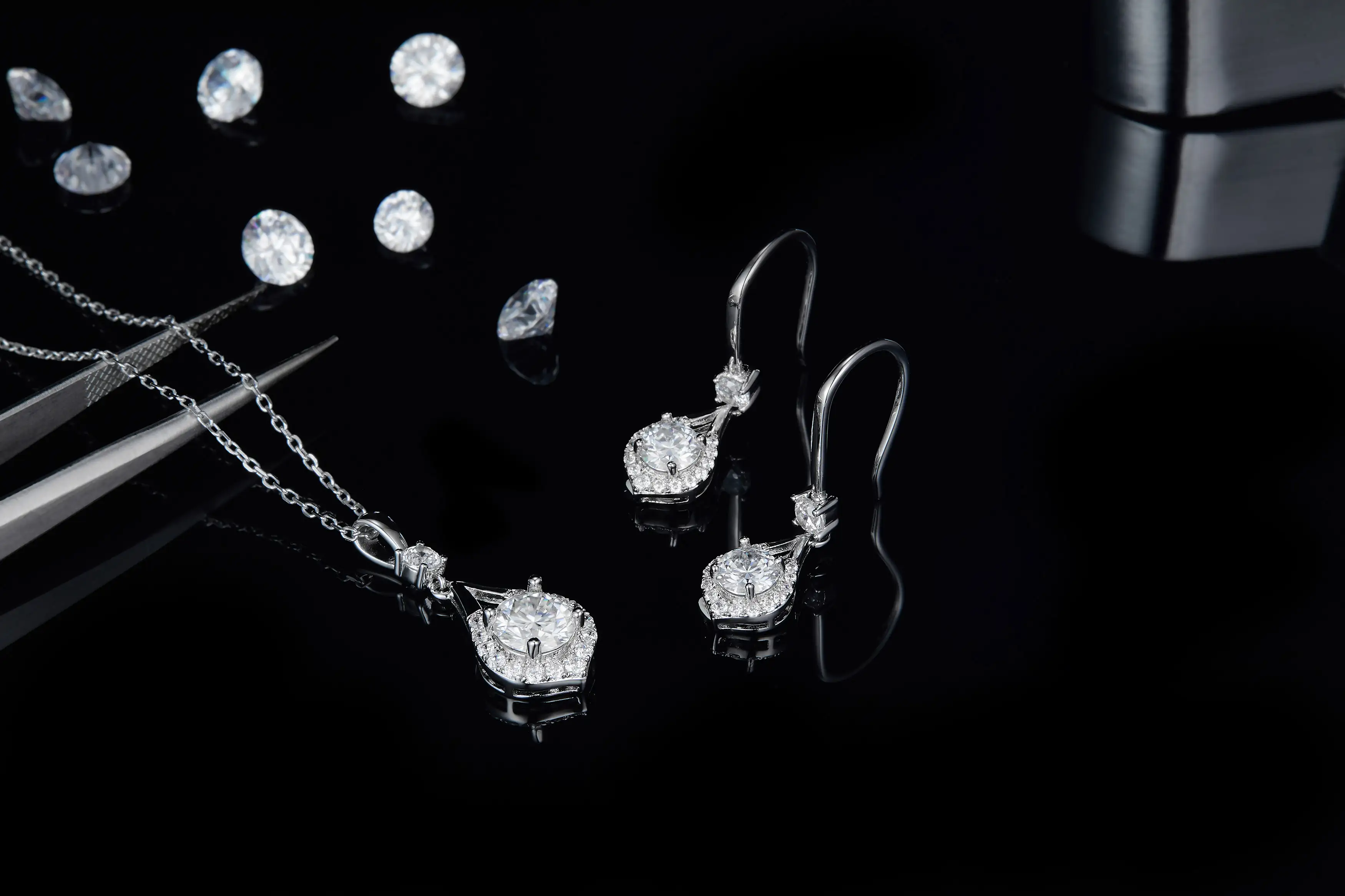 Hot Selling moissanite silver necklace quality assurance | Messi Jewelry 6