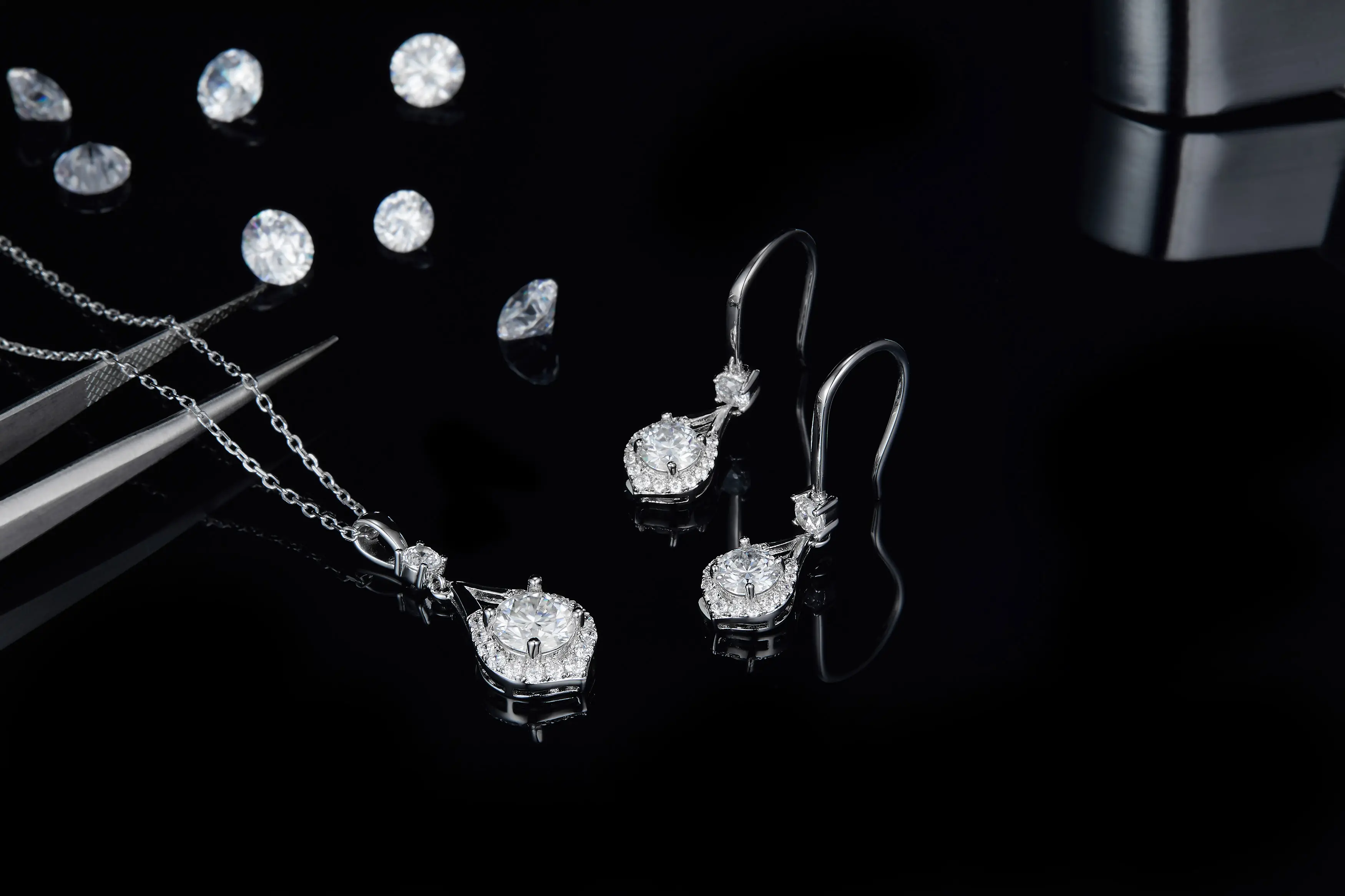 Hot Selling moissanite silver necklace quality assurance | Messi Jewelry 6