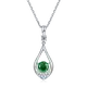 Messi Jewelry JS020 Drop Shape 925 Silver Necklace 3