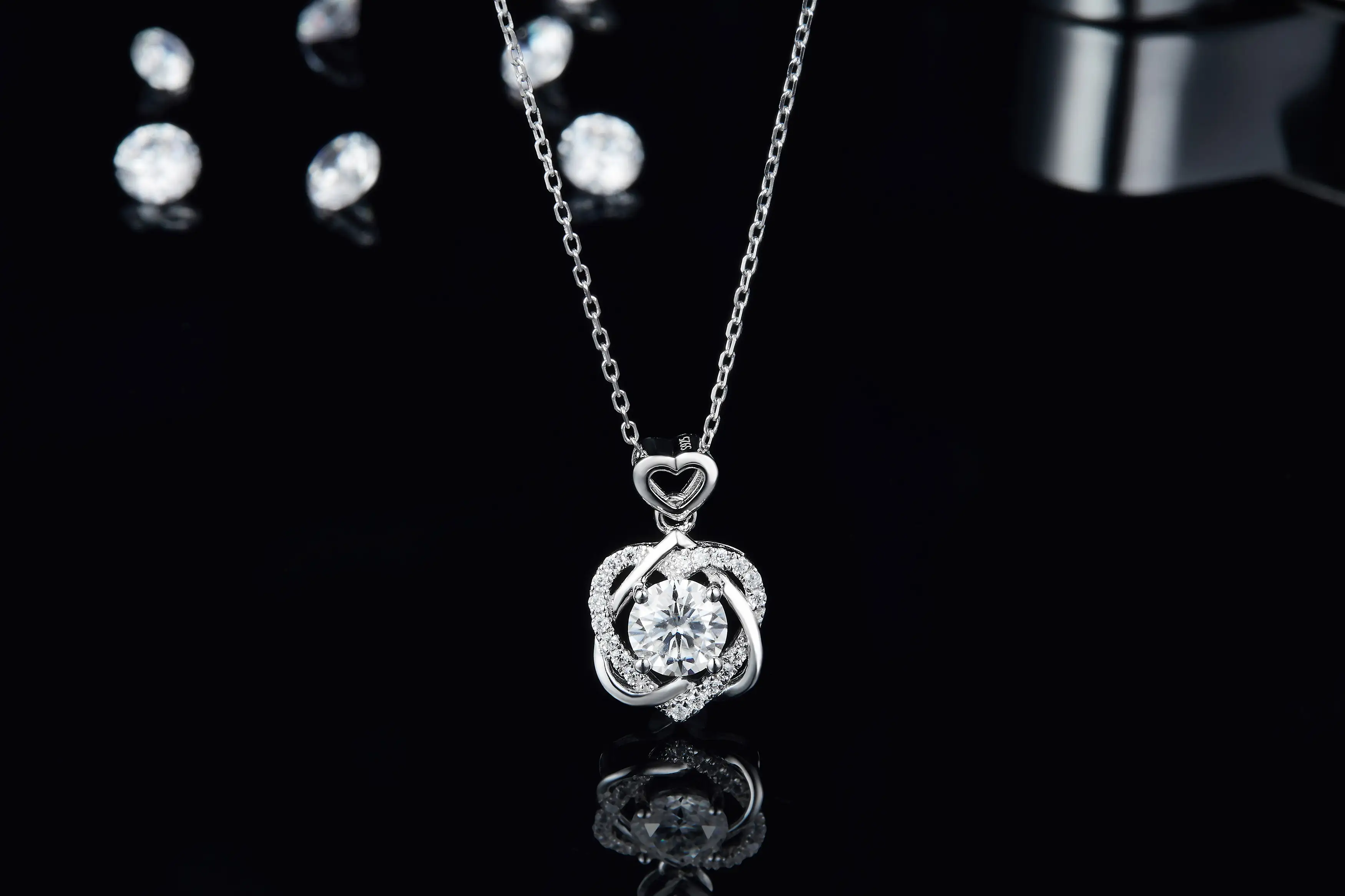 Messi Jewelry 925 Silver Moissanite Tennis Chain 5