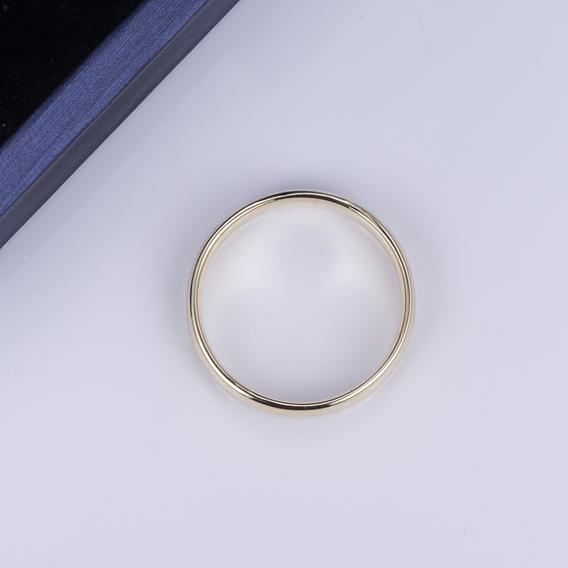 Messi Alahas - MS-534 9K Solid Yellow Gold Custom Wedding Singsing Band 11