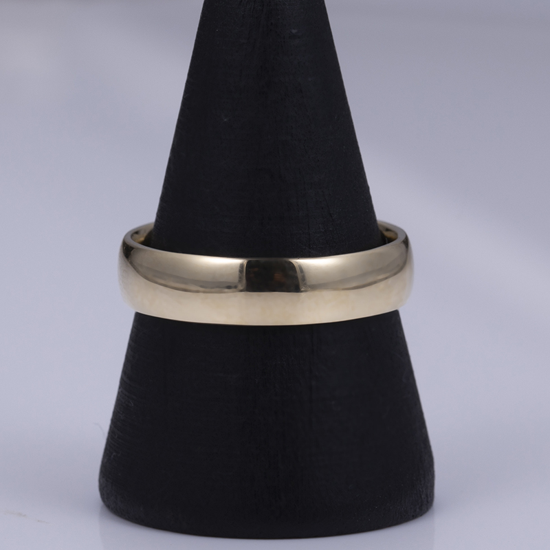 Messi Jewelry - Messi Jewelry MSR-534 Engagement Or Wedding of Men's 9k Yellow Gold Band Wedding Band 10