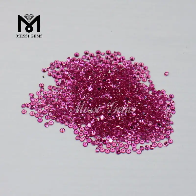 Gioielli Messi - Prezzo all'ingrosso Round Gems Synthetic Gemstone Sintetico Ruby Corundum Sintetico Ruby 1