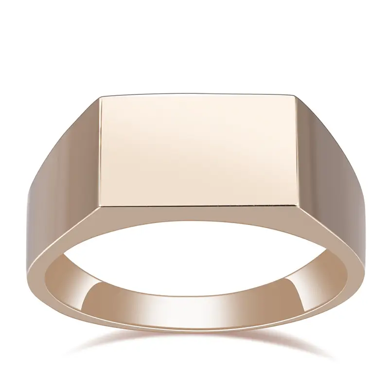 Gioielli Messi - MS -525 10K Goldro in oro solido Custom Wedding Men Ring Band 1