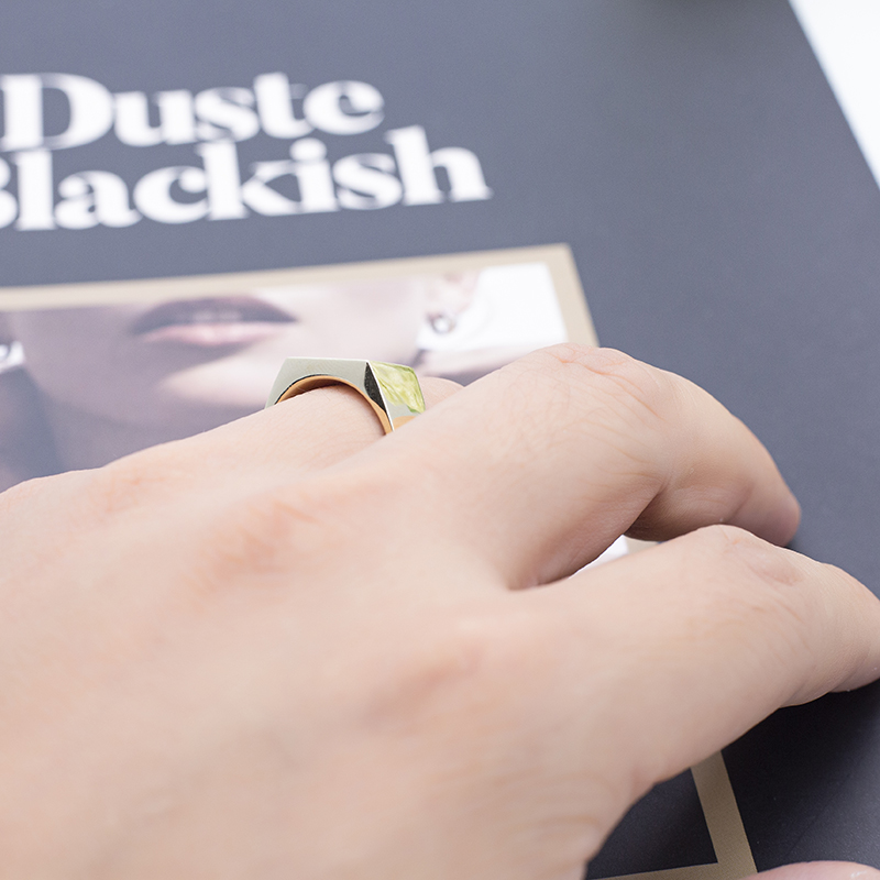 Barang Kemas Messi - MS-525 10K Emas Pepejal Barang Kemas Perkahwinan Lelaki Cincin Cincin Kahwin 14