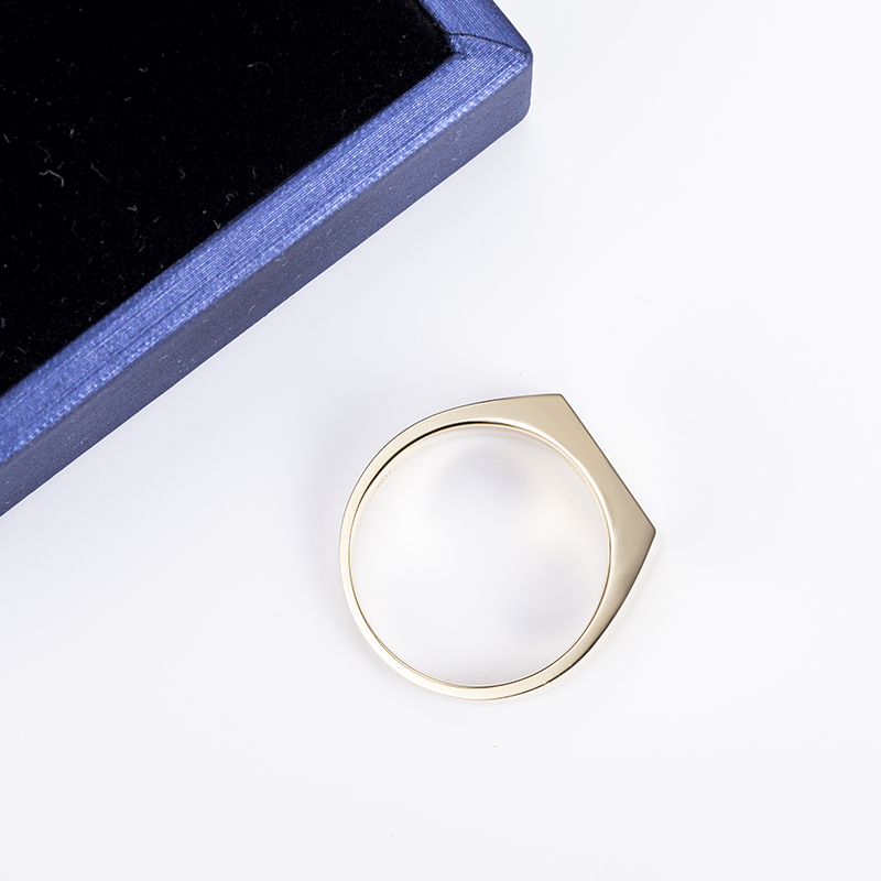 Barang Kemas Messi - MS-525 10K Emas Pepejal Barang Kemas Perkahwinan Lelaki Cincin Cincin Kahwin 12