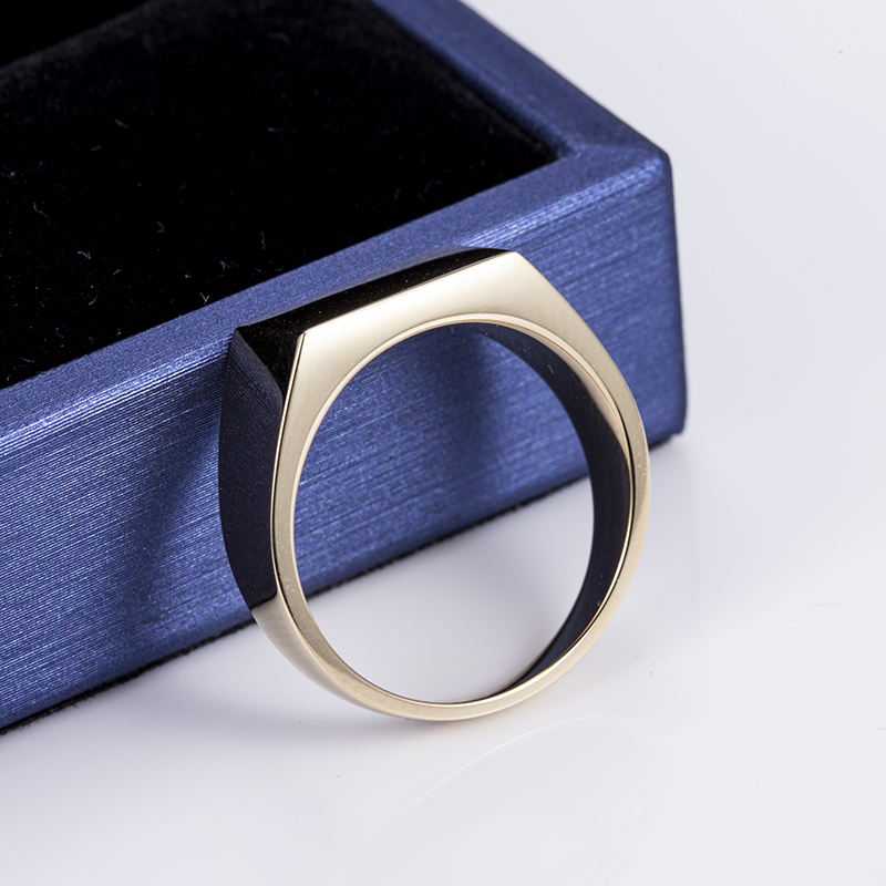 Barang Kemas Messi - MS-525 10K Emas Pepejal Barang Kemas Perkahwinan Lelaki Cincin Cincin Kahwin 11