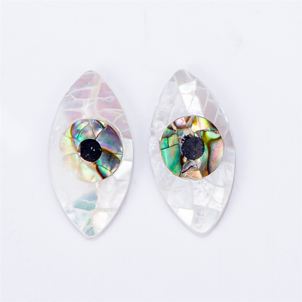 Messi Jewelry - Mariquesa Cut eye shell mother of pearl Mother Of Pearl 15