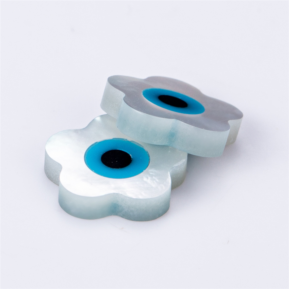 Barang Kemas Messi - 8mm-12mm Bentuk bunga kelopak mata ibu mutiara Ibu Mutiara 9