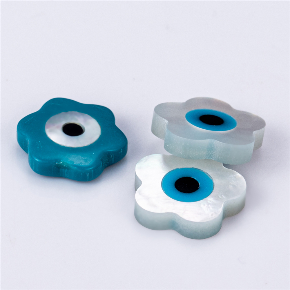 Barang Kemas Messi - 8mm-12mm Bentuk bunga kelopak mata ibu mutiara Ibu Mutiara 11