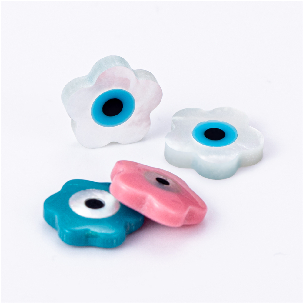 Barang Kemas Messi - 8mm-12mm Bentuk bunga kelopak mata ibu mutiara Ibu Mutiara 12
