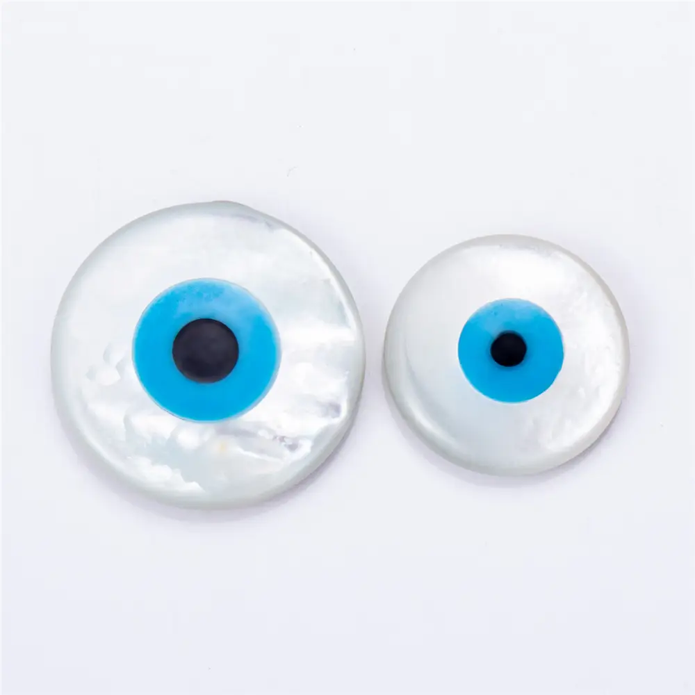 Gioielli Messi - 4 mm -30 mm a forma rotonda guscio di perla madre di perla 1