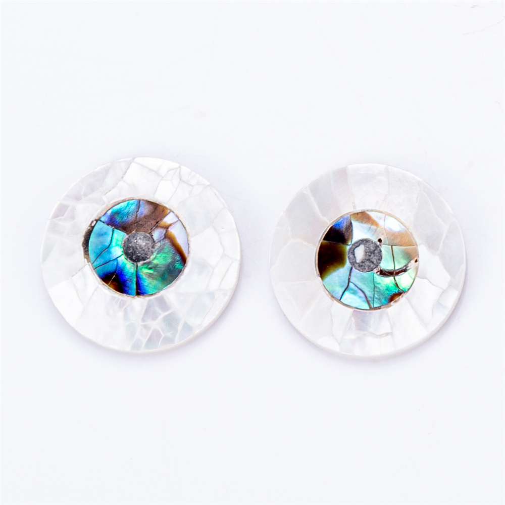 Messi Alahas - 4mm-30mm Round porma eye shell inahan sa perlas Inahan Sa Perlas 12