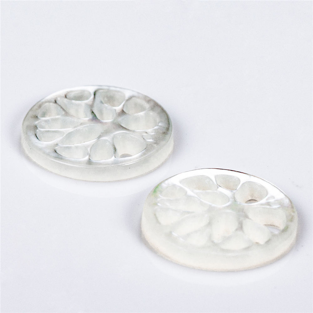 Messi Alahas - Round porma White Black Tree Shell Inahan ni Perrl Inahan sa Perlas 12