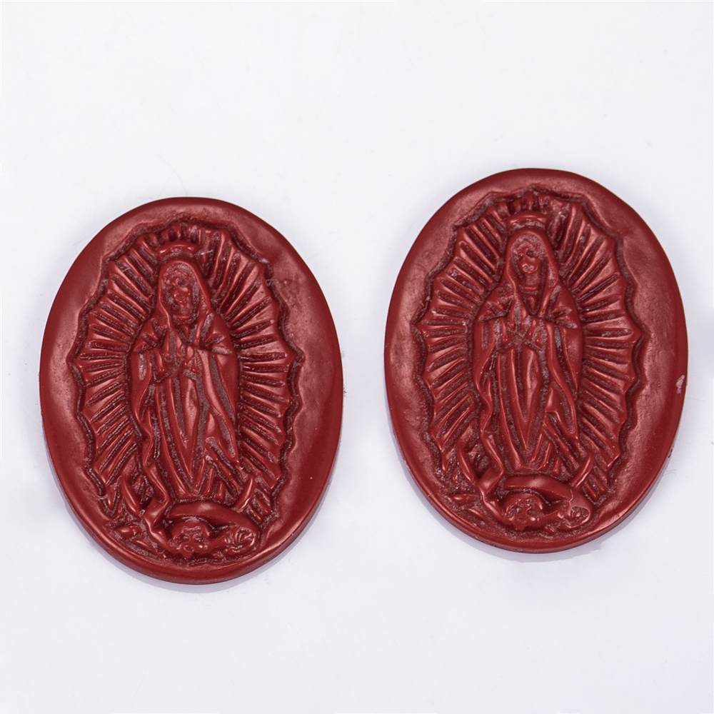 Messi Jewelry - OVAL White Orange Blue FATIMA Shell Mother of pearl Mother Of Pearl 17