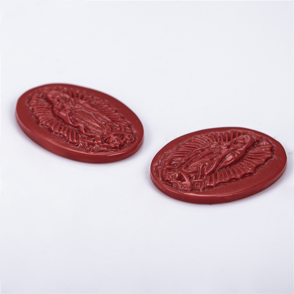 Messi Jewelry - OVAL White Orange Blue FATIMA Shell Mother of pearl Mother Of Pearl 16