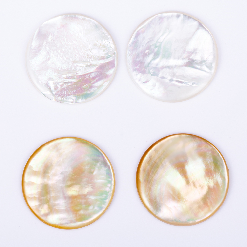 Barang Kemas Messi - Ketebalan 2mm RD Putih Hitam Kuning Shell hirisan Mother of Perrl Mother Of Pearl 11