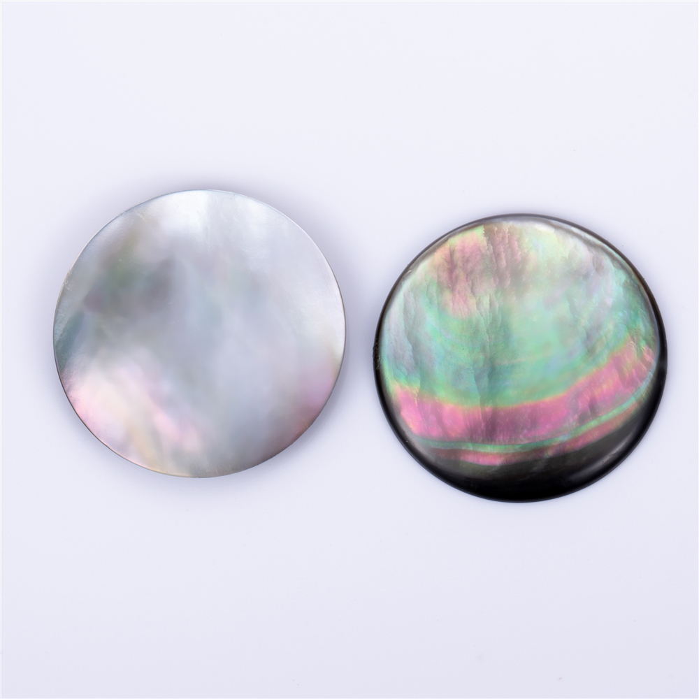 Barang Kemas Messi - Ketebalan 2mm RD Putih Hitam Kuning Shell hirisan Mother of Perrl Mother Of Pearl 8