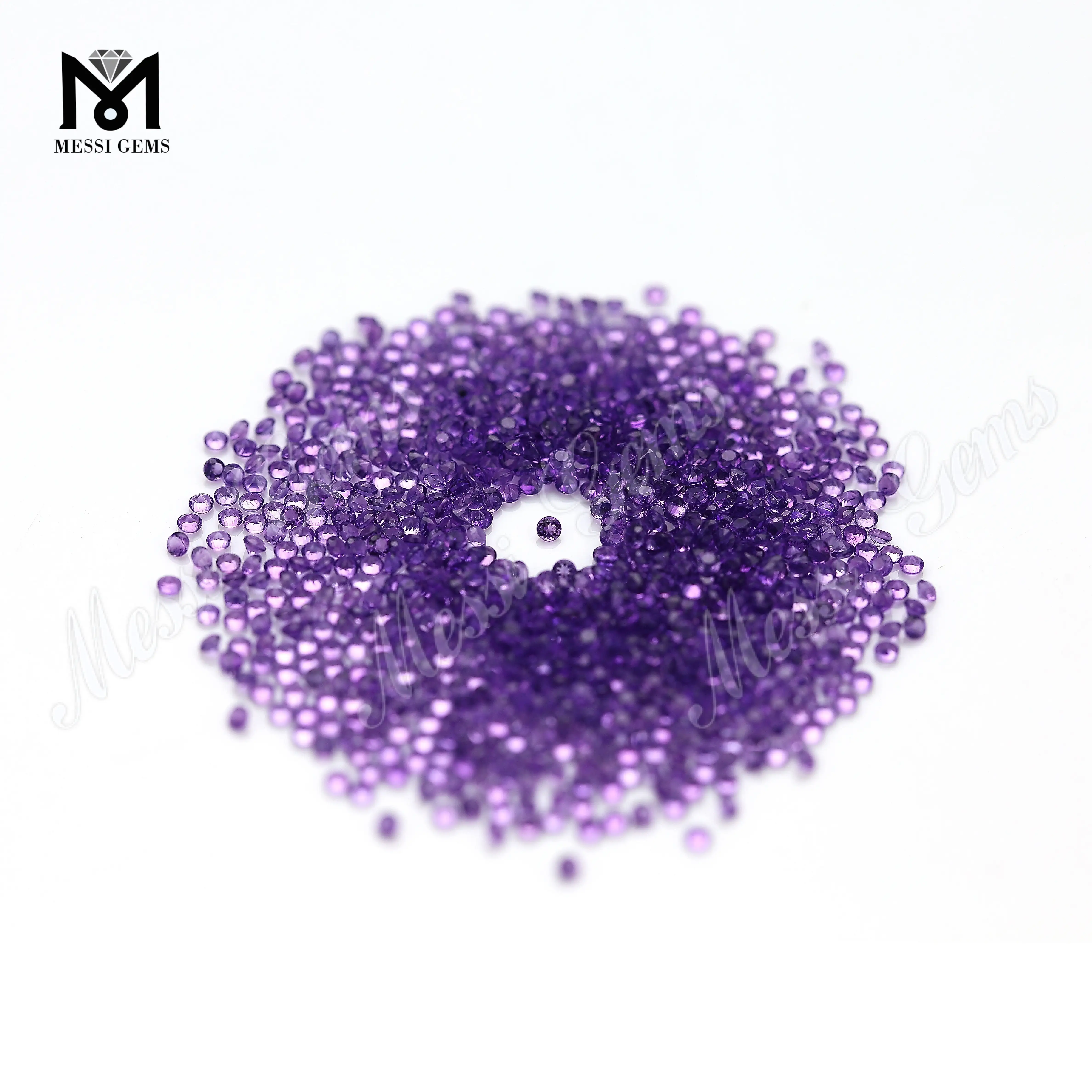 Gioielli Messi - pietra gemella naturale Ametista pietra naturale 1