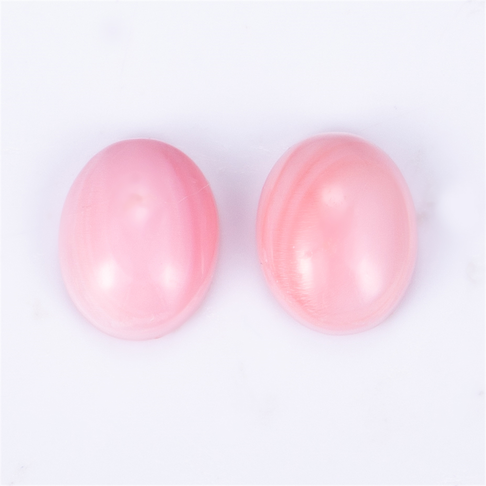 Messi Jewelry - Oval Cabochon Red Queen Shell Mother of Perrl Mother Of Pearl 11