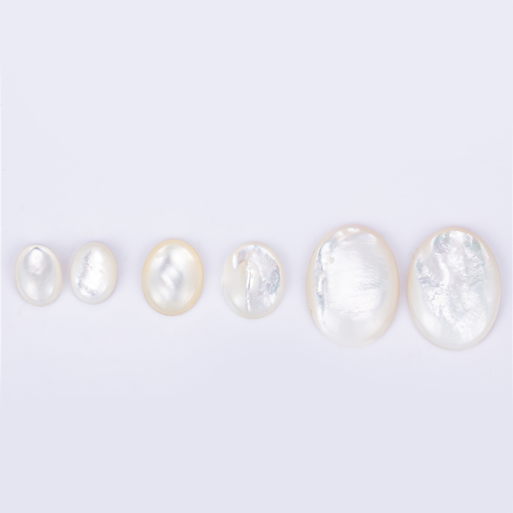 Barang Kemas Messi - Bujur putih Shell ibu mutiara Mother Of Pearl 9