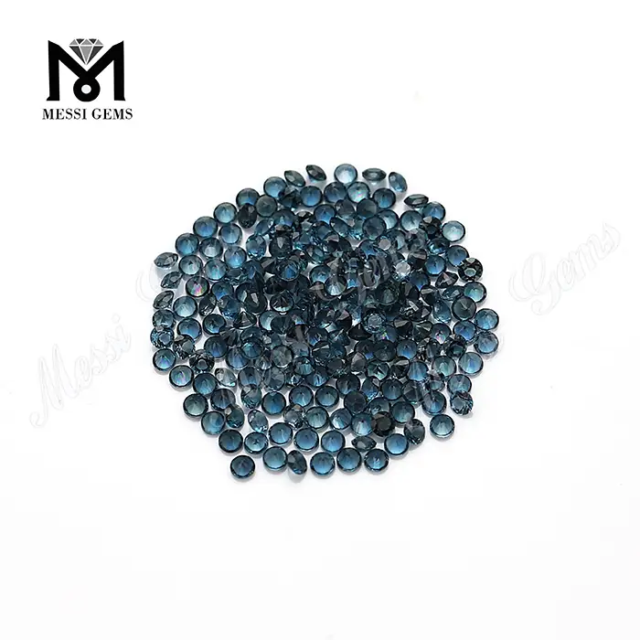 Gioielli Messi - pietra gemma naturale London Blue Topaz Metchstone naturale 1