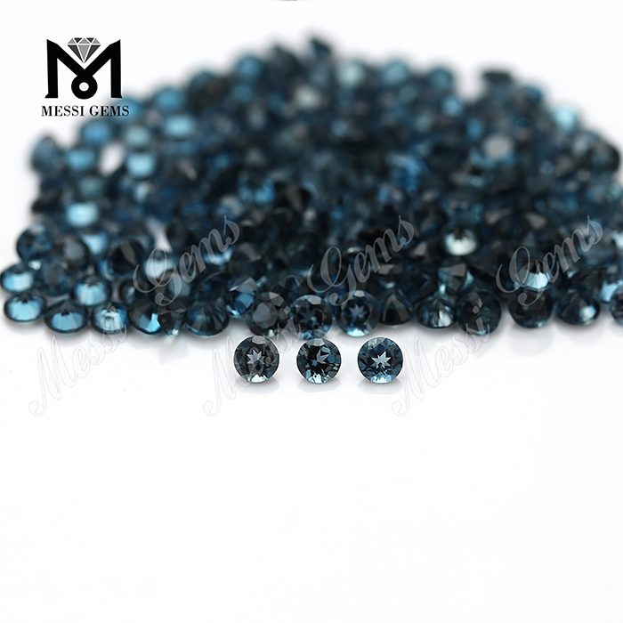 Messi Alahas - Natural nga Gemstone London Blue Topaz Natural nga Gemstone 8