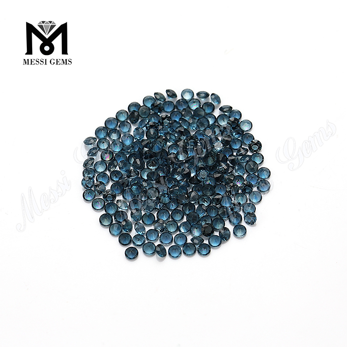 Messi Alahas - Natural nga Gemstone London Blue Topaz Natural nga Gemstone 6