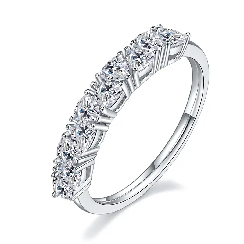 Anello di fila triangolare M92F MOISSanite oro 325 anello solitario in argento sterling 1