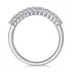 Sterling Silver Moissanite Rings with GRA Certificate 3