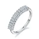 Sterling Silver Moissanite Rings with GRA Certificate 4