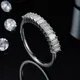 Sterling Silver Moissanite Rings with GRA Certificate 7