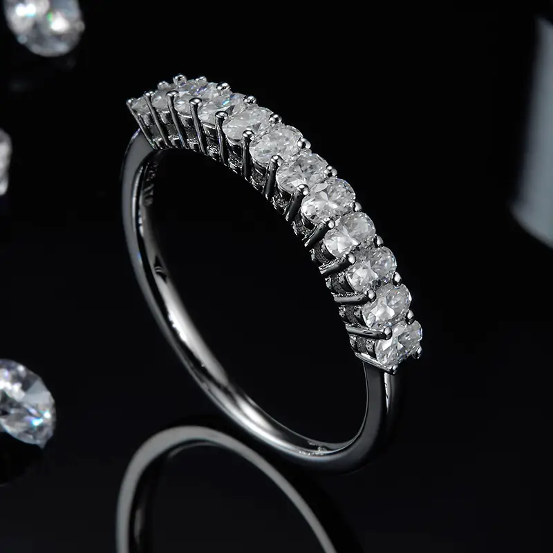 men's moissanite silver rings at Wholesale Prices | Messi Jewelry 6