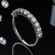 Moissanite GRA Certified Silver Wedding Rings 6