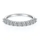 Moissanite GRA Certified Silver Wedding Rings 2
