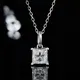 Moissanite Silver Pendant with GRA Certificate 3
