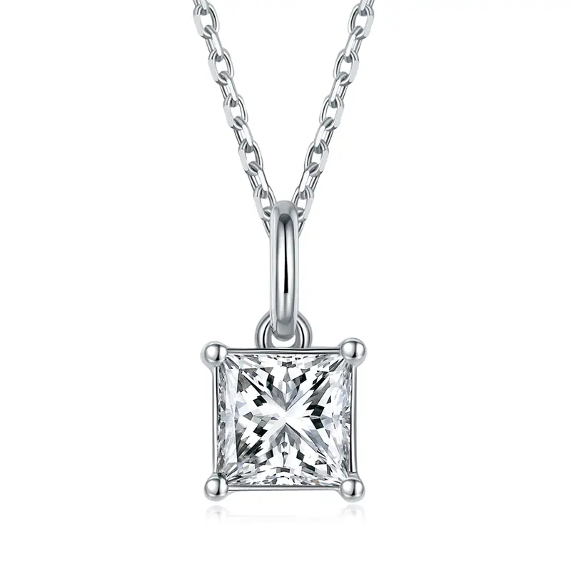 Moissanite Silver Pendant with GRA Certificate 6