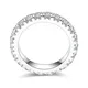 Anelli in argento sterling moissanite con certificato GRA1 2