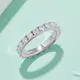 Anelli in argento sterling moissanite con certificato GRA1 3