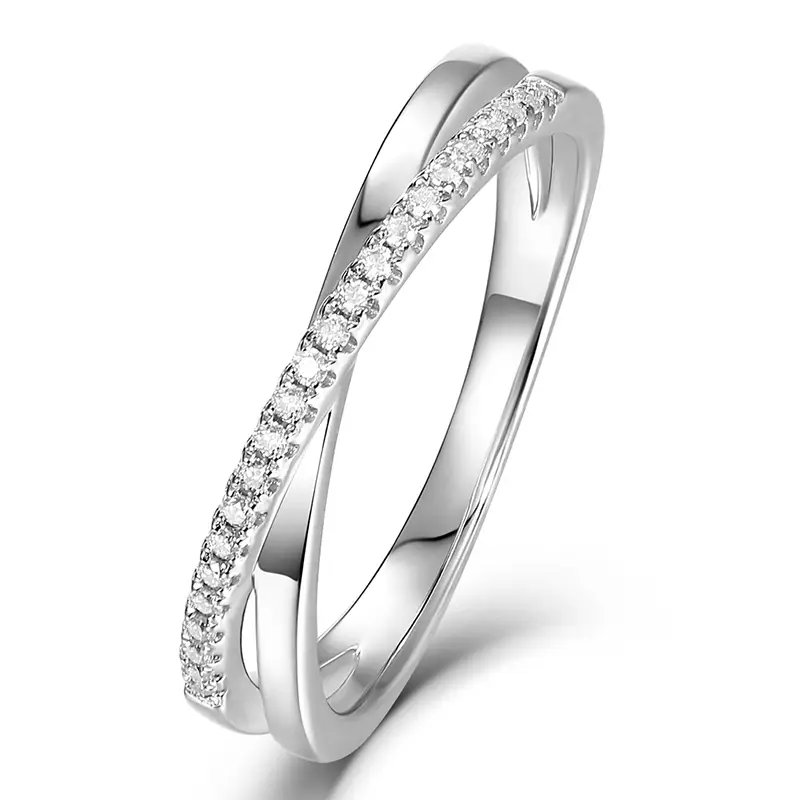 Anello di fila di parole m39a x femmina 1ct moissanite oro placcato 925 anello solitario in argento sterling 1