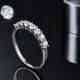 Anello d'argento Moissanite a prezzi all'ingrosso | Gioielli Messi1 4