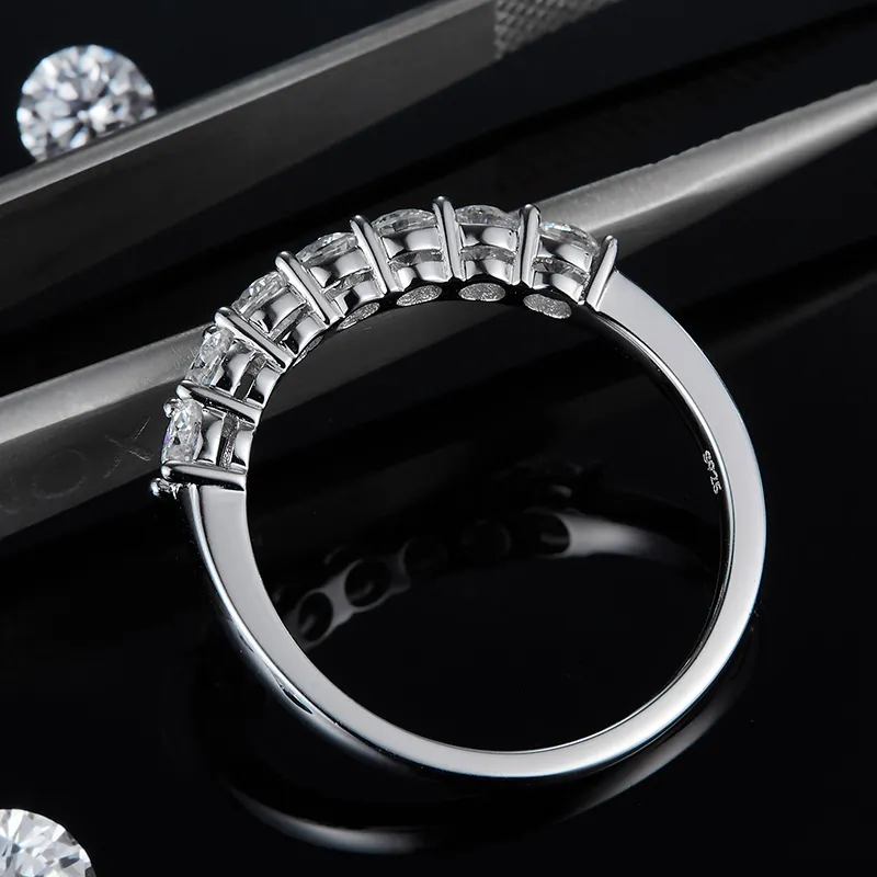 Anello d'argento Moissanite a prezzi all'ingrosso | Gioielli Messi1 6