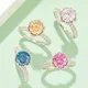 Sterling Silver Moissanite Engagement Rings with GRA Certificate 6