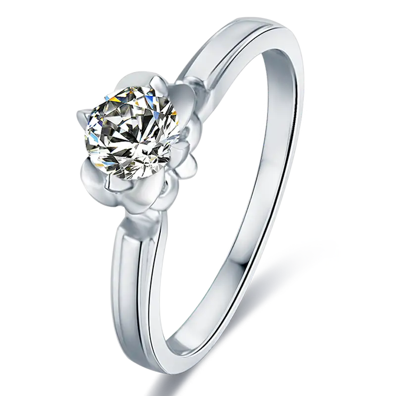 M23C Tang Yan1ct Moissanite Gold Plated 925 Sterling Silver Solitaire Ringと同じスタイル 1